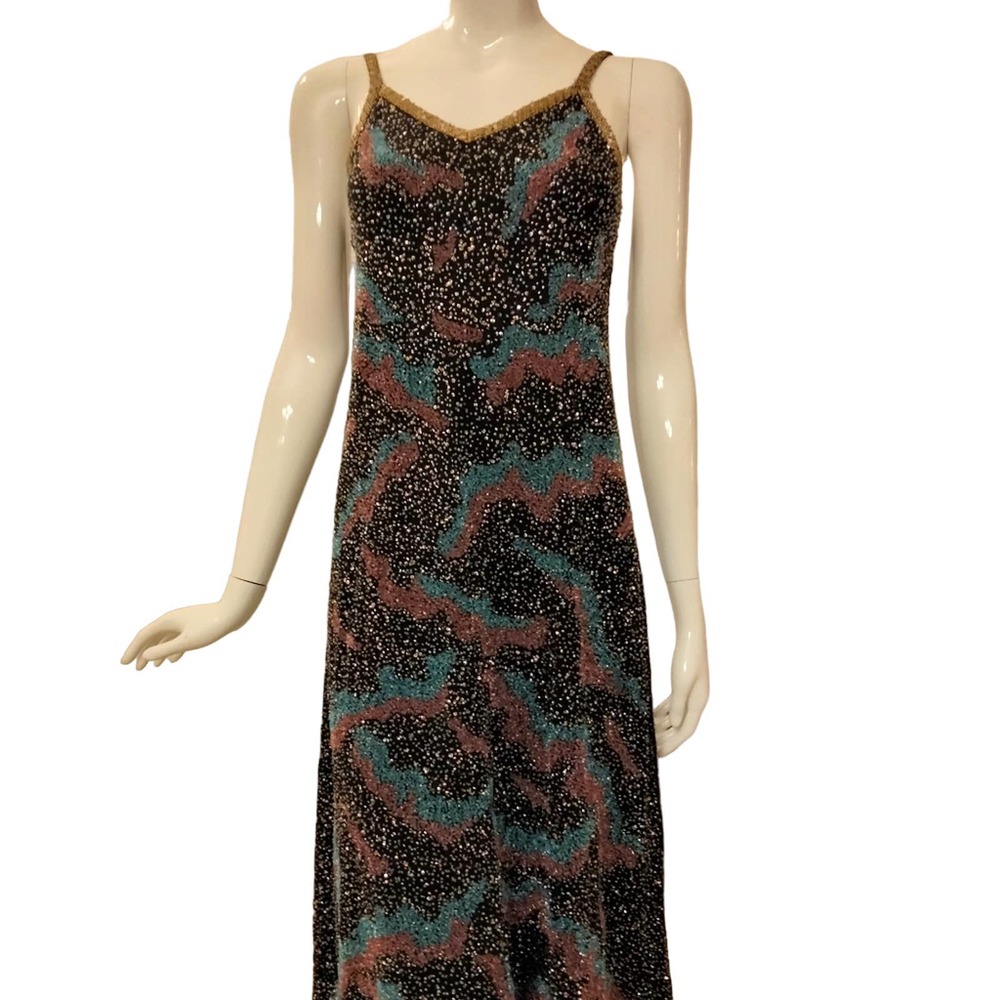 Zara stunning beaded and sequence evening prom gown dress size XS